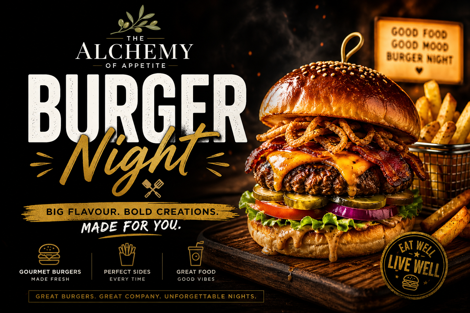 Burger Night 22 May 2026